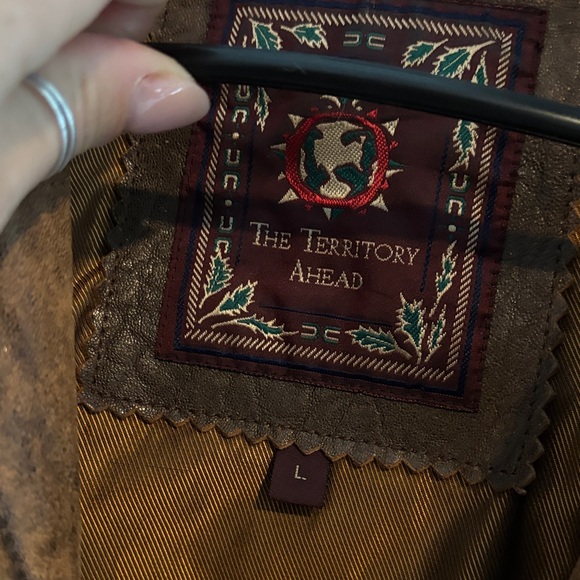 The Territory ahead Brown Leather Jacket - Picture 3 of 10